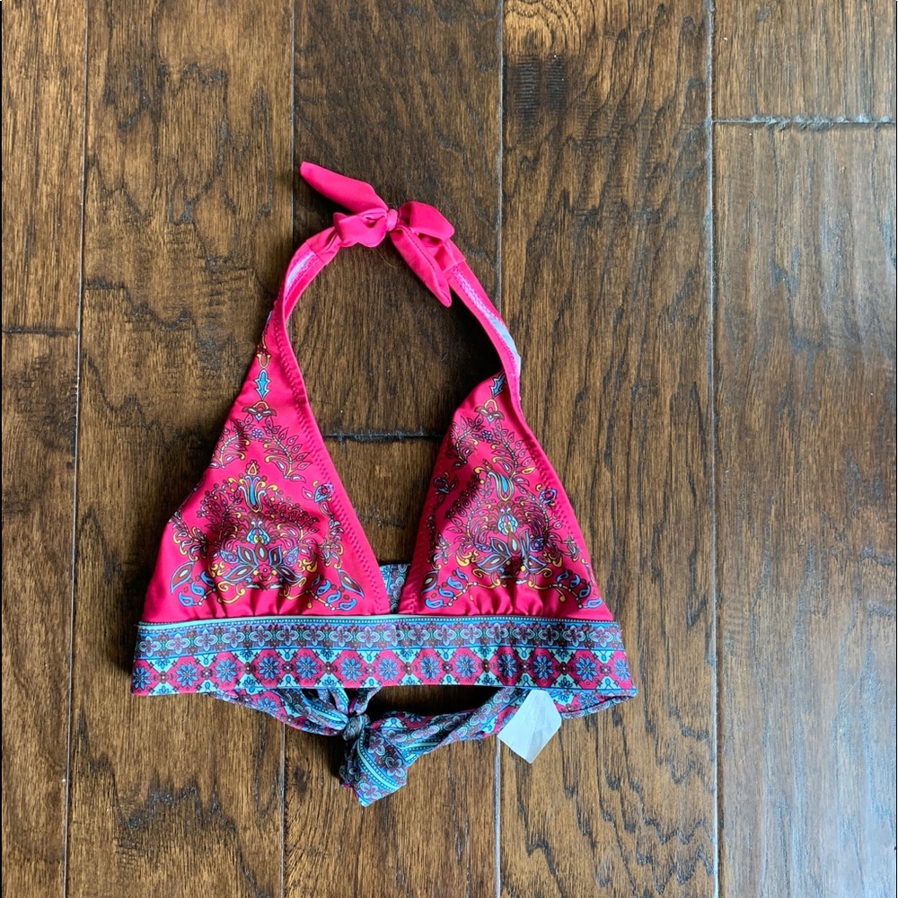 Pink swim top